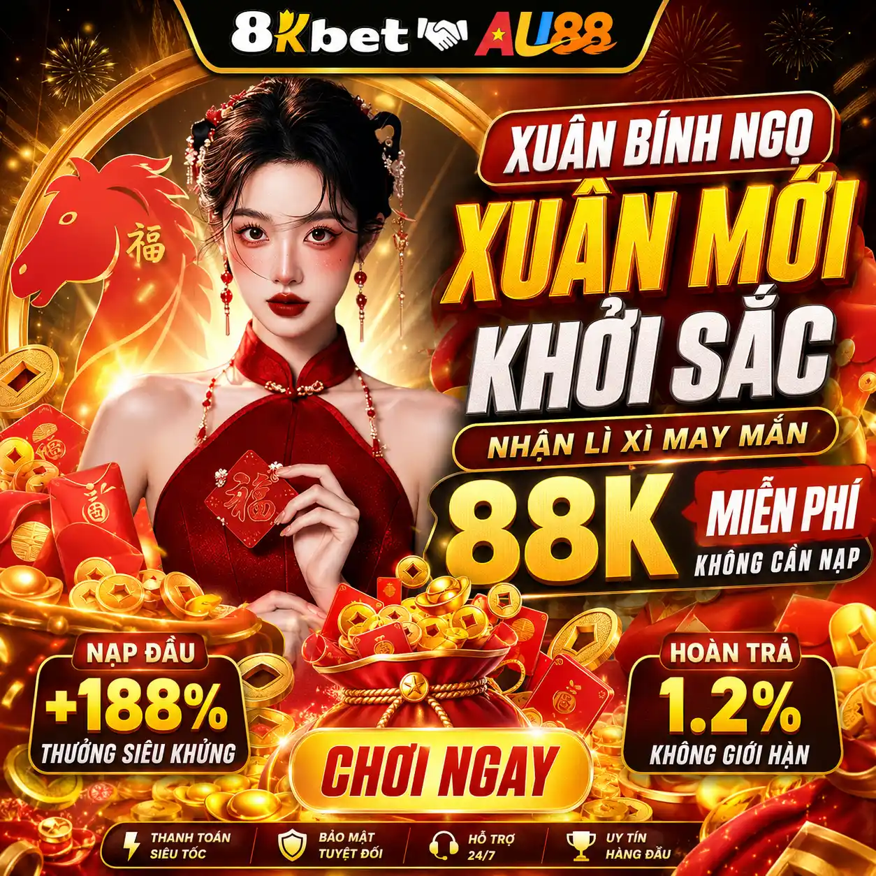 8kbet nhà cái uy tín tại châu Á, thưởng bạn mới 200k
